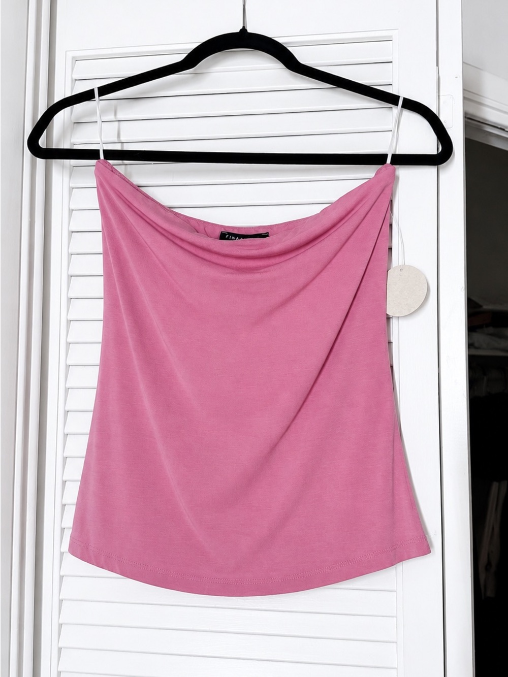 Final Touch Rose Pink Tube Top